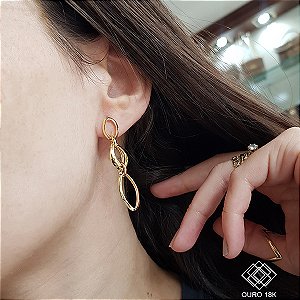 Brinco Elos Ouro 18k