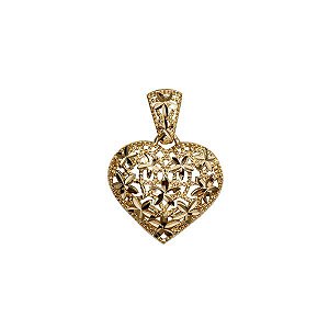Pingente Coração Diamantado Ouro 18k