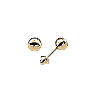 Brinco Bolinha Ouro 18k