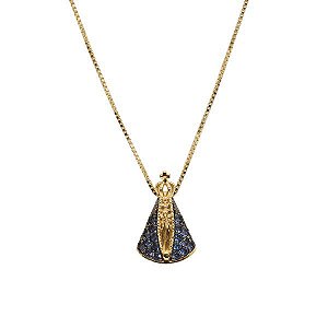 Gargantilha Nossa Senhora Aparecida Ouro 18k