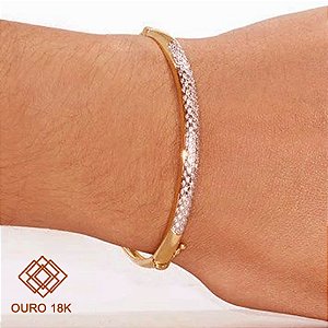 Bracelete Ouro 18k Zircônias