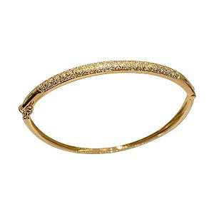 Bracelete Ouro 18k Zircônias