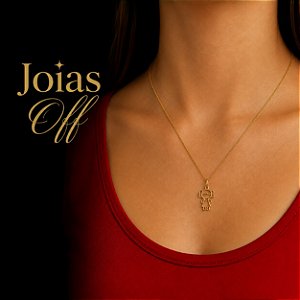 Pingente Menina Ouro 18k