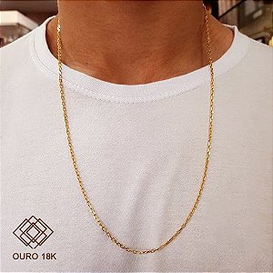 Cordão Unissex Maciço Ouro 18k - 70cm