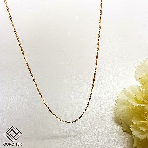 Cordão Singapura Ouro 18k - 45cm