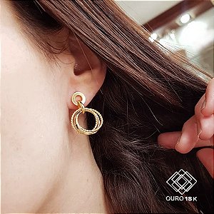 Brinco Elos Ouro 18k