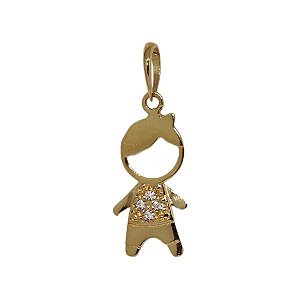 Pingente Menino Ouro 18k