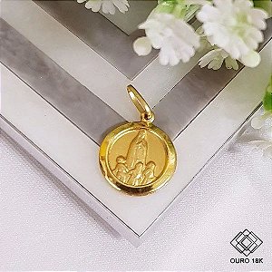 Pingente Nossa Senhora de Fátima Ouro 18k