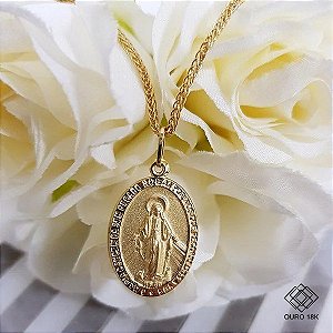Pingente Nossa Senhora das Graças Ouro 18k