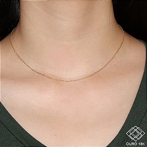 Cordão Ouro 18k Bailarina - 40cm