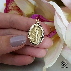 Pingente Nossa Senhora das Graças Ouro 18k