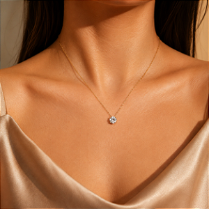 Kit Cordão + Pingente Ponto de Luz Ouro 18k Zircônia