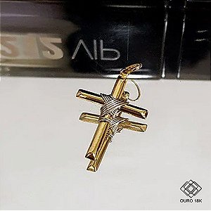 Pingente Cruz Ouro 18k Grande