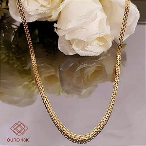 Cordão Bismark Feminino Ouro 18k - 40cm
