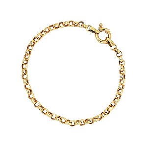 Pulseira Elo Português Ouro 18k