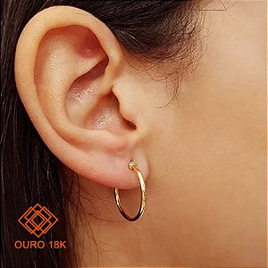 Brinco Argola Ouro 18k