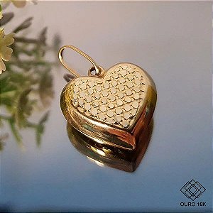 Pingente Coração Ouro 18k