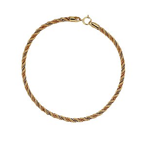 Pulseira Cabo de Aço 3 Cores Ouro 18k