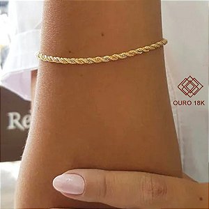 Pulseira Cabo de Aço 3 Cores Ouro 18k