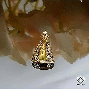 Pingente Nossa Senhora Aparecida Ouro 18k