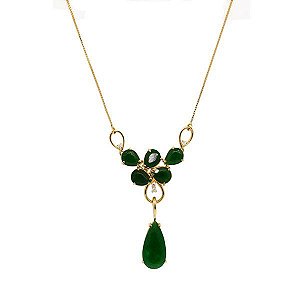 Gargantilha Ouro 18k Pedras Naturais