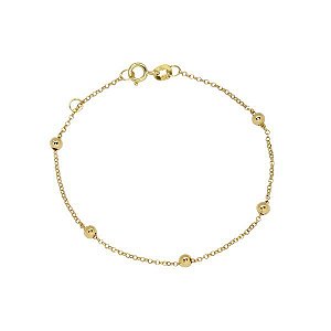 Pulseira Infantil Esferas Ouro 18k