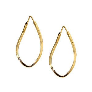 Brinco Argola Torcida Ouro 18k