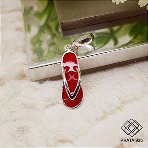 Pingente Berloque Eternity Chinelo Prata 925