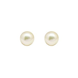 Brinco Pérola Natural Ouro 18k
