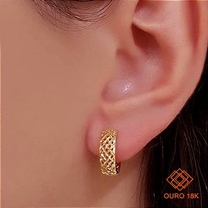 Brinco Argola Ouro 18k