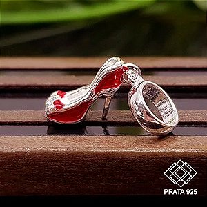 Pingente Berloque Sapato Prata 925