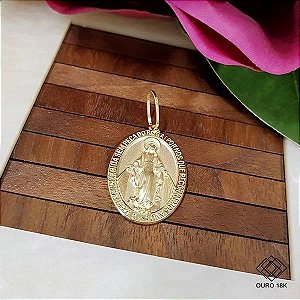 Pingente Nossa Senhora das Graças Ouro 18k