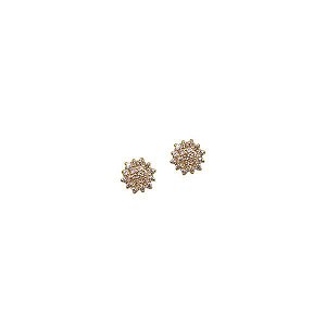 Brinco Chuveiro Rainha Ouro 18k Moissanite