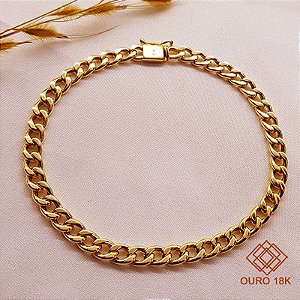 Pulseira Groumet Oca Ouro 18k