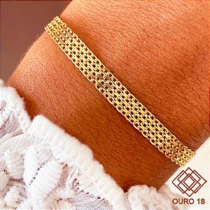 Pulseira Bismarck Ouro 18k