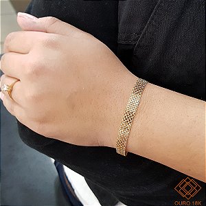 Pulseira Bismarck Ouro 18k