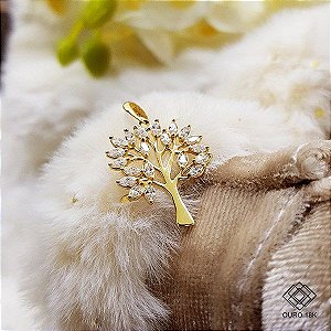 Pingente Árvore Da Vida Ouro 18k
