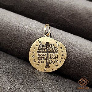 Pingente Medalha das Duas Cruzes