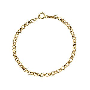 Pulseira Elo Português Infantil Ouro 18k - 15cm