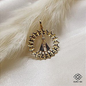 Pingente Nossa Senhora Aparecida Ouro 18k