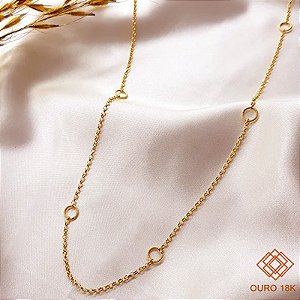 Gargantilha Elo Ouro 18k