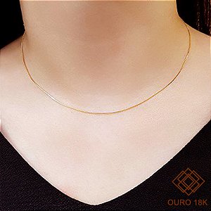 Cordão Veneziano Ouro 18k - 40cm