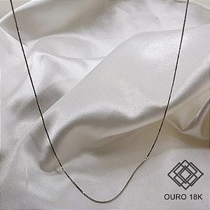 Cordão Ouro Branco 18k - 45cm
