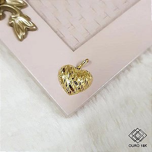 Pingente Coração Ouro 18k