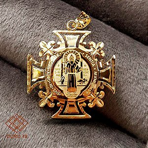 Pingente São Bento Ouro 18k