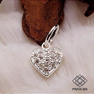 Pingente Coração Prata 925