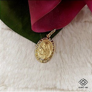 Pingente Santa Rita De Cássia Ouro 18k