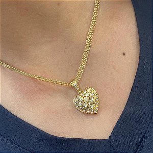 Pingente Coração Ouro 18k