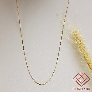 Cordão Cadeado Ouro 18k - 45cm