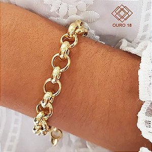 Pulseira Elo Português Ouro 18k